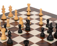 Juego de ajedrez Kingsclere de ébano y nogal de lujo