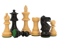 Juego de ajedrez Kingsclere de ébano y nogal de lujo