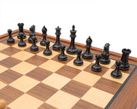 Juego de ajedrez Sovereign de ébano y caoba con armario de lujo