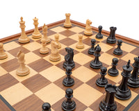 Juego de ajedrez Sovereign de ébano y caoba con armario de lujo
