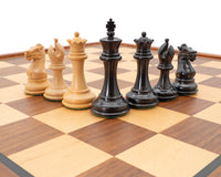 Juego de ajedrez Sovereign de ébano y caoba con armario de lujo