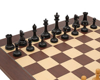 Juego de ajedrez Harrwitz Black y Mongoy con estuche para piezas de ajedrez