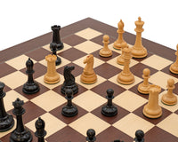 Juego de ajedrez Harrwitz Black y Mongoy con estuche para piezas de ajedrez