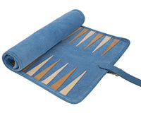 Manopoulos Set de Backgammon enrollable de ante para viaje - RAF Blue