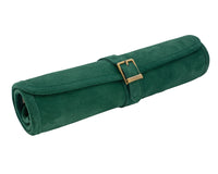 Manopoulos — Juego de Backgammon enrollable de ante para viaje - Verde