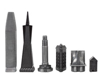 Skyline Premium — Piezas de ajedrez metálicas — Edición San Francisco