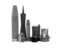 Skyline Premium — Piezas de ajedrez metálicas — Edición San Francisco