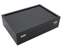 Estuche grande para piezas de ajedrez de madera oscura